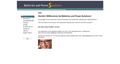 Desktop Screenshot of batteriesandpowersolutions.de